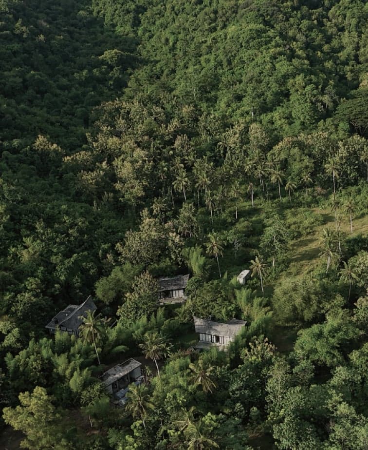 Views from the valley to Selong Belanak Beach