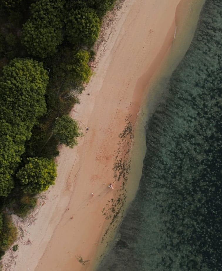 Unspoilt southern coastline
